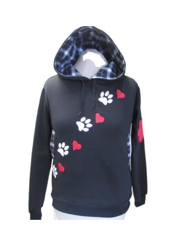 HOODIE HUELLITAS ALGODON