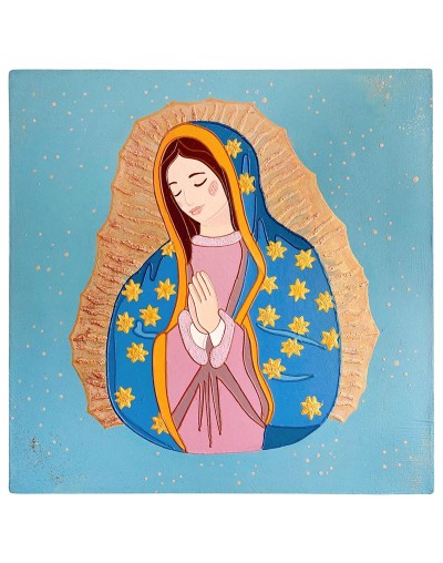 Cuadro Virgen de Guadalupe Turquesa