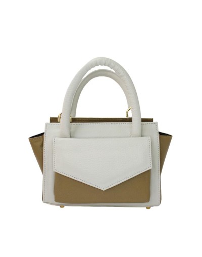 Minibolso en cuero Salted Caramel
