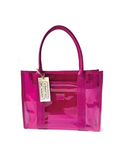Transparent totebag purpura