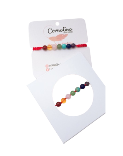 Pulsera hilo rojo 7 chakras