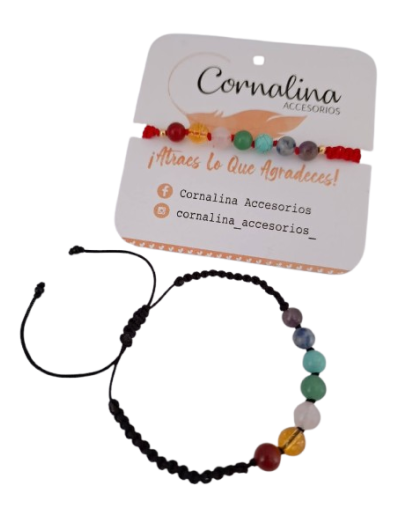 Pulsera hilo rojo 7 chakras
