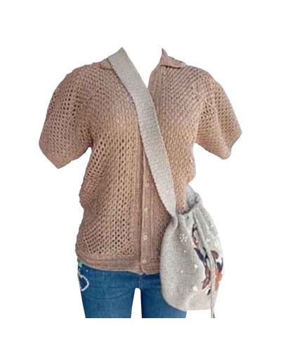 Camisa unisex tejida a mano 