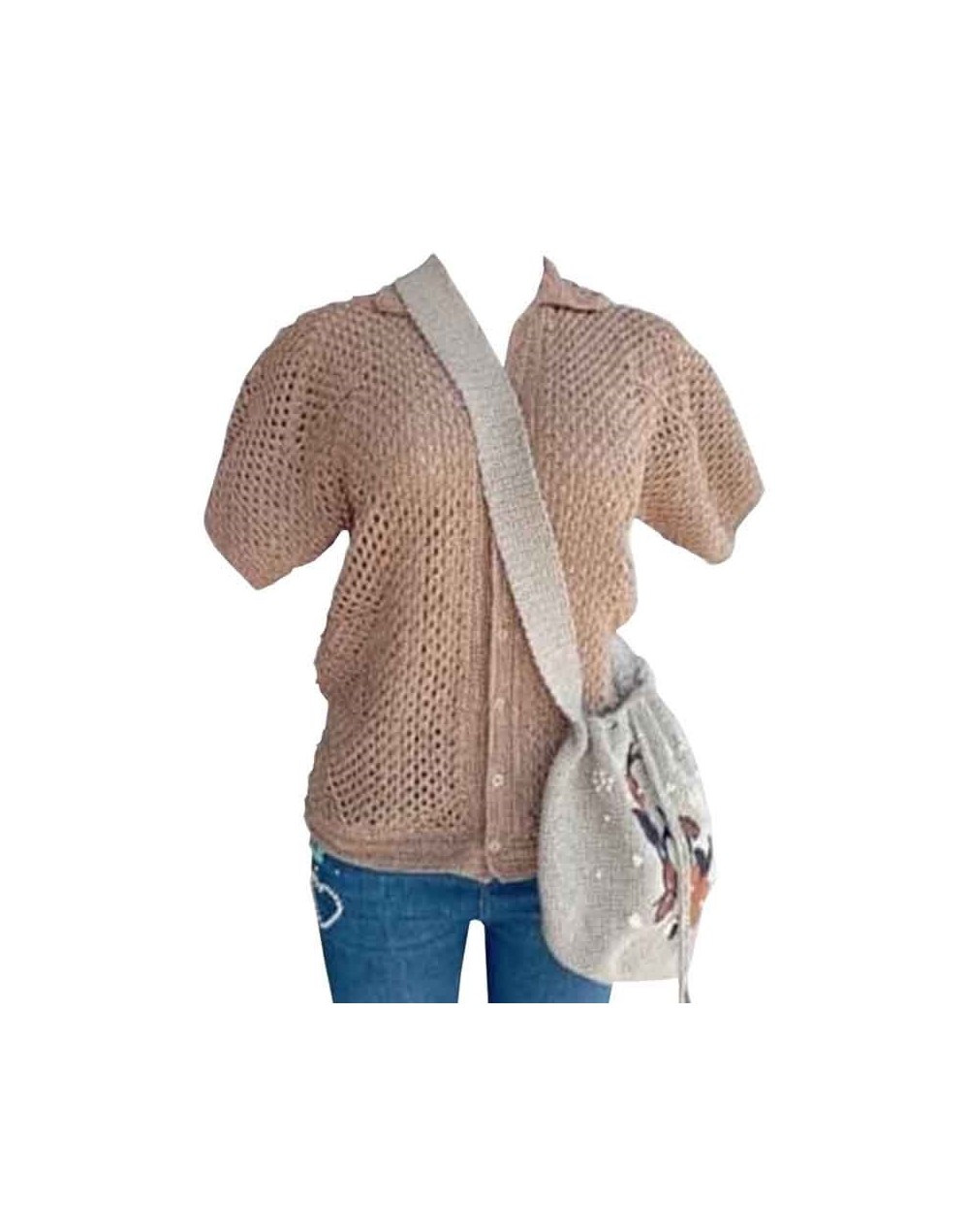 Camisa unisex tejida a mano 