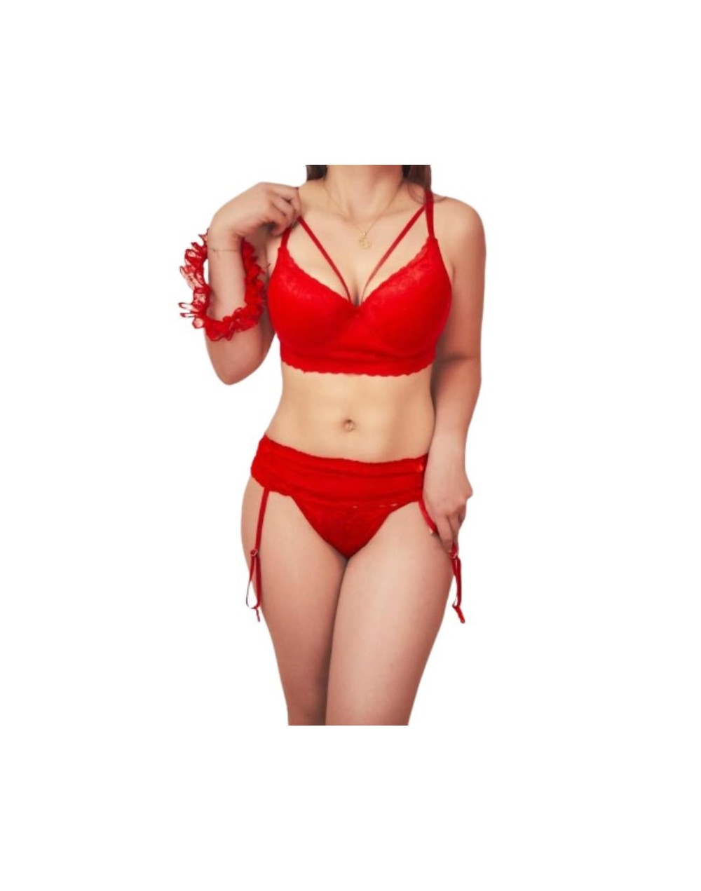  Juego de ropa interior con liguero