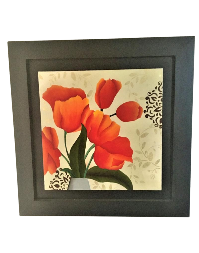 CUADRO FLOR FLOTANTE