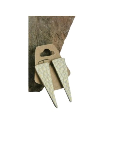 Aretes en cuero TRIM largo