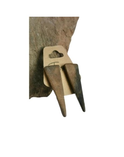 Aretes en cuero TRIM largo