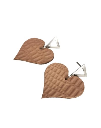 Aretes en cuero LAILA