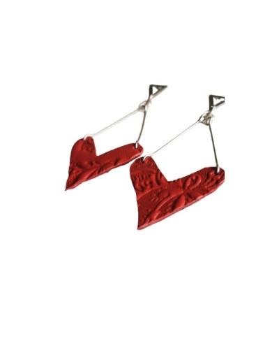 Aretes en cuero LOVE