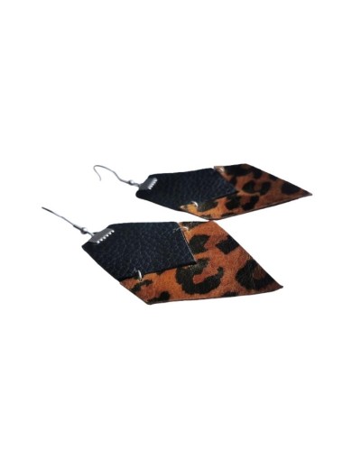 Aretes en cuero DIAMOND