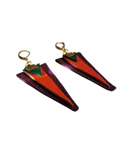 Aretes en cuero Penelope 
