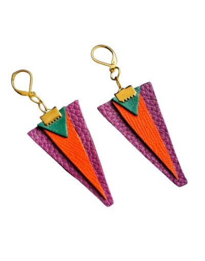 Aretes en cuero Penelope 