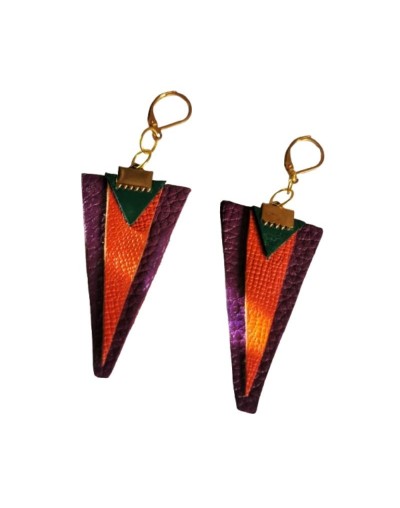 Aretes en cuero Penelope 
