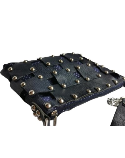 Bolso en cuero TACHUU Azul