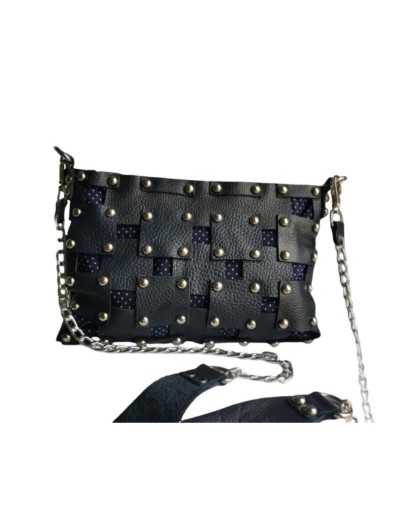 Bolso en cuero TACHUU Azul
