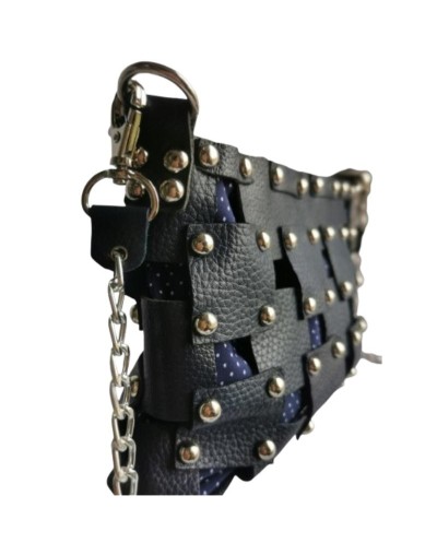 Bolso en cuero TACHUU Azul