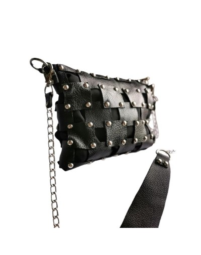 Bolso en cuero TACHUU Negro