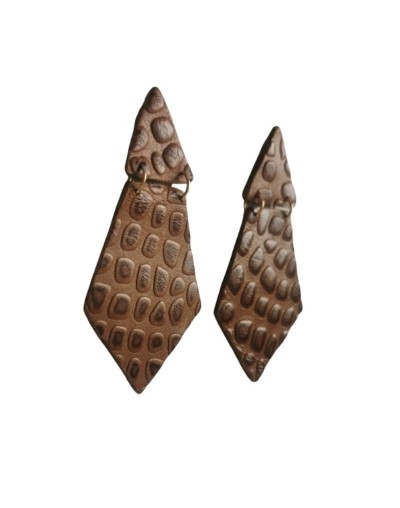 Aretes en cuero Leonora 