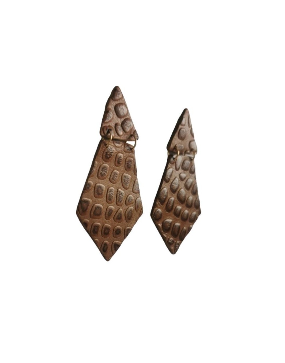 Aretes en cuero Leonora 