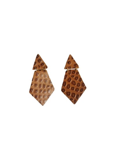Aretes en cuero Leonora 