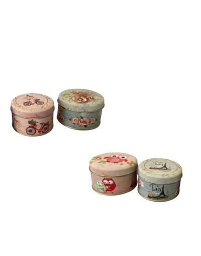 Envase de hojalata para velas docena