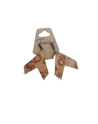 Aretes en cuero Roma