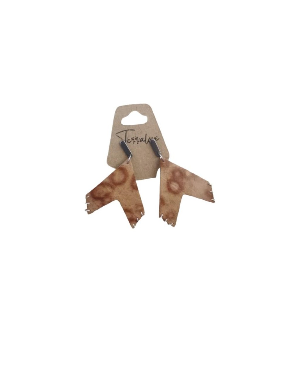 Aretes en cuero Roma