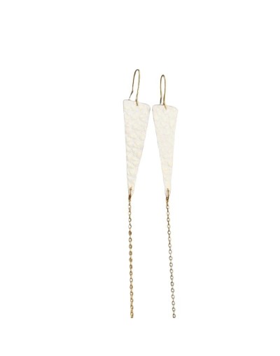 Aretes en cuero Paris