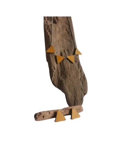 Collar en cuero juego Trim