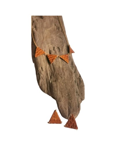 Collar en cuero juego Trim