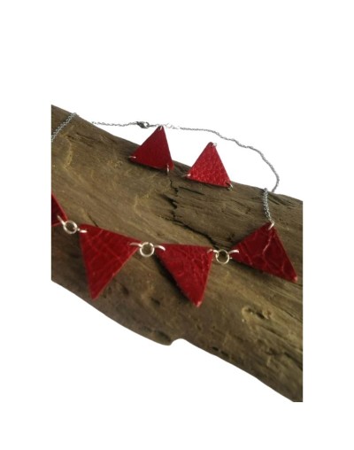 Collar en cuero juego Trim