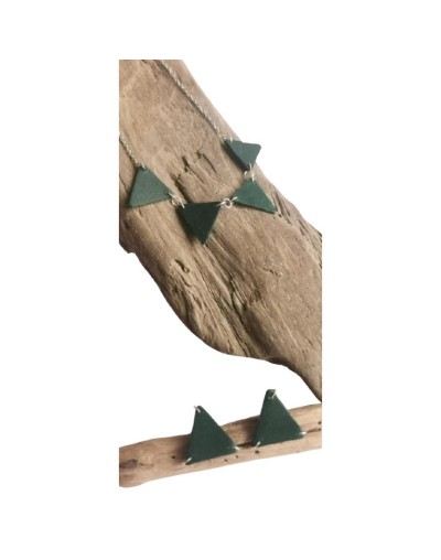 Collar en cuero juego Trim