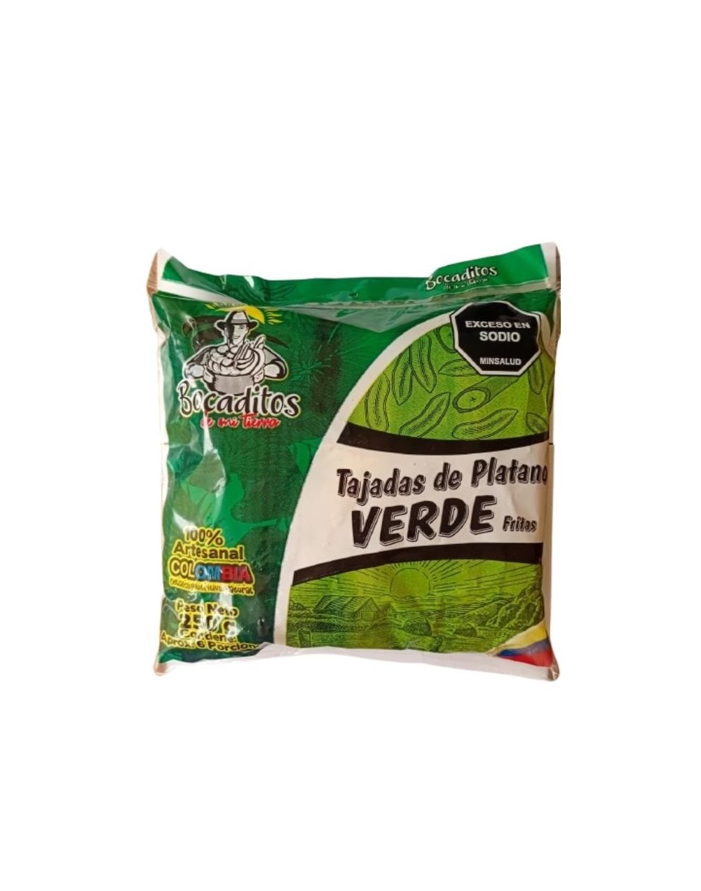 CHIP`DE PLATANO VERDE X 250 GR
