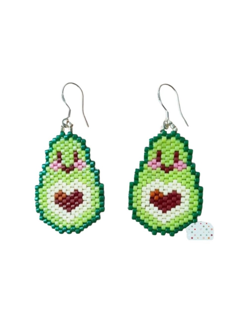 ARETES DE AGUACATE TEJIDOS