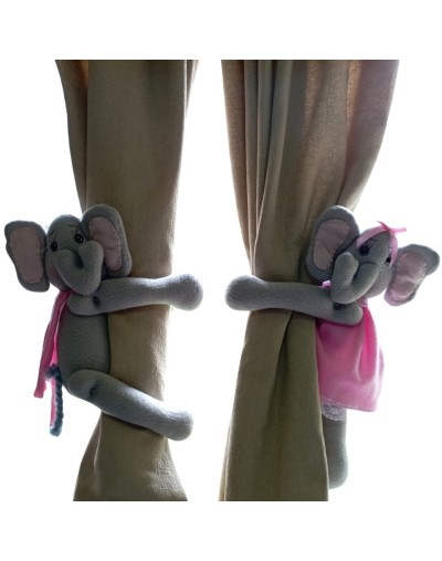 Sujeta Cortinas Elefante