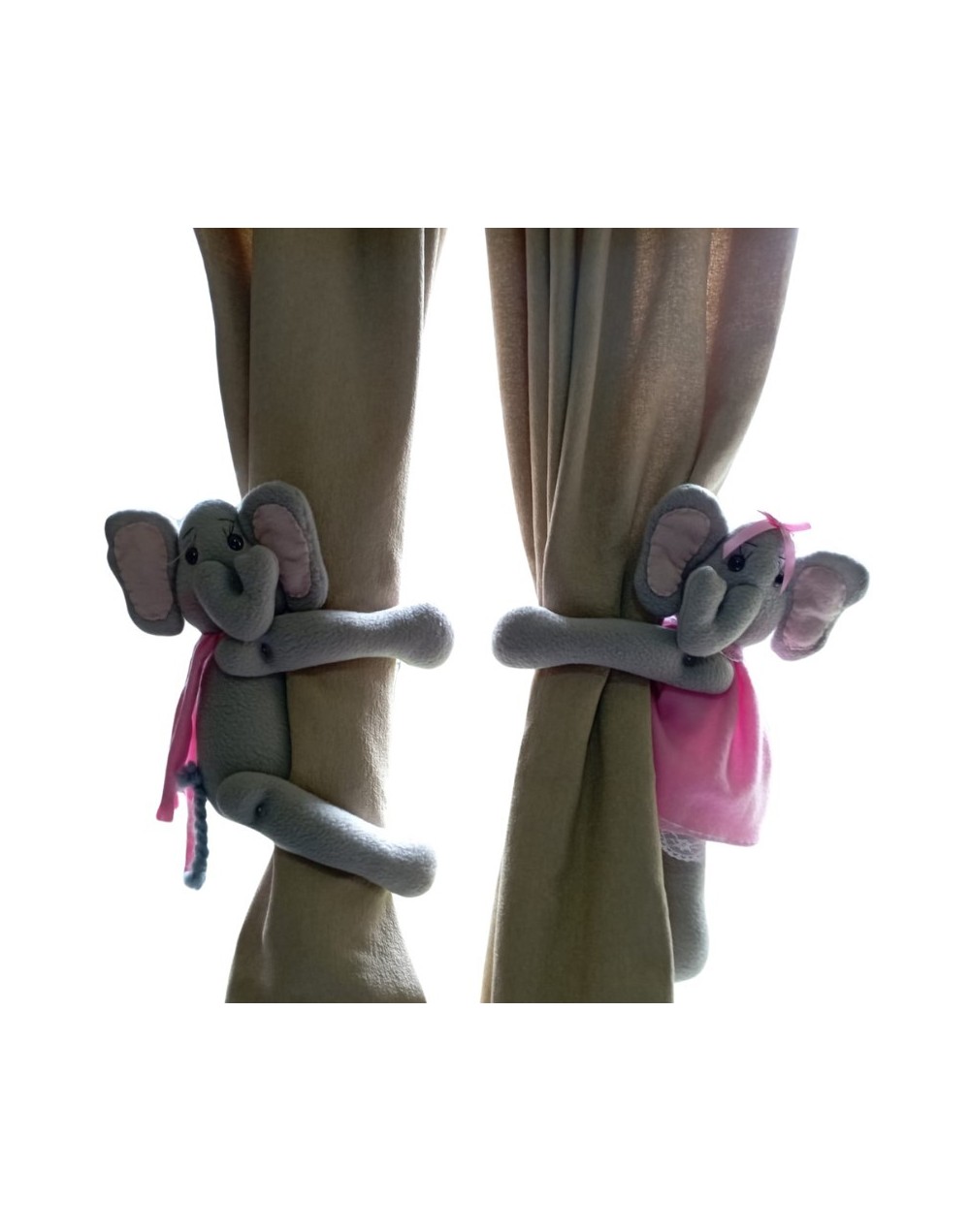 Sujeta Cortinas Elefante