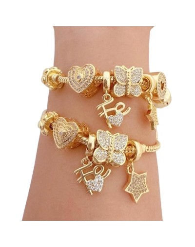 Pulsera dorada en rollo 