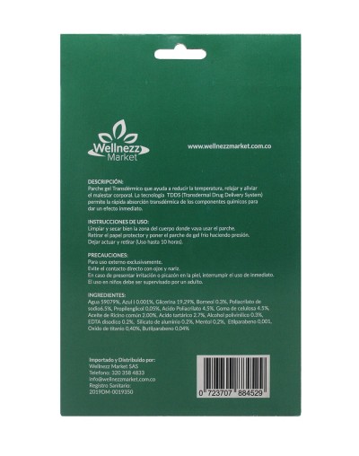 Parche de Gel Frío XL