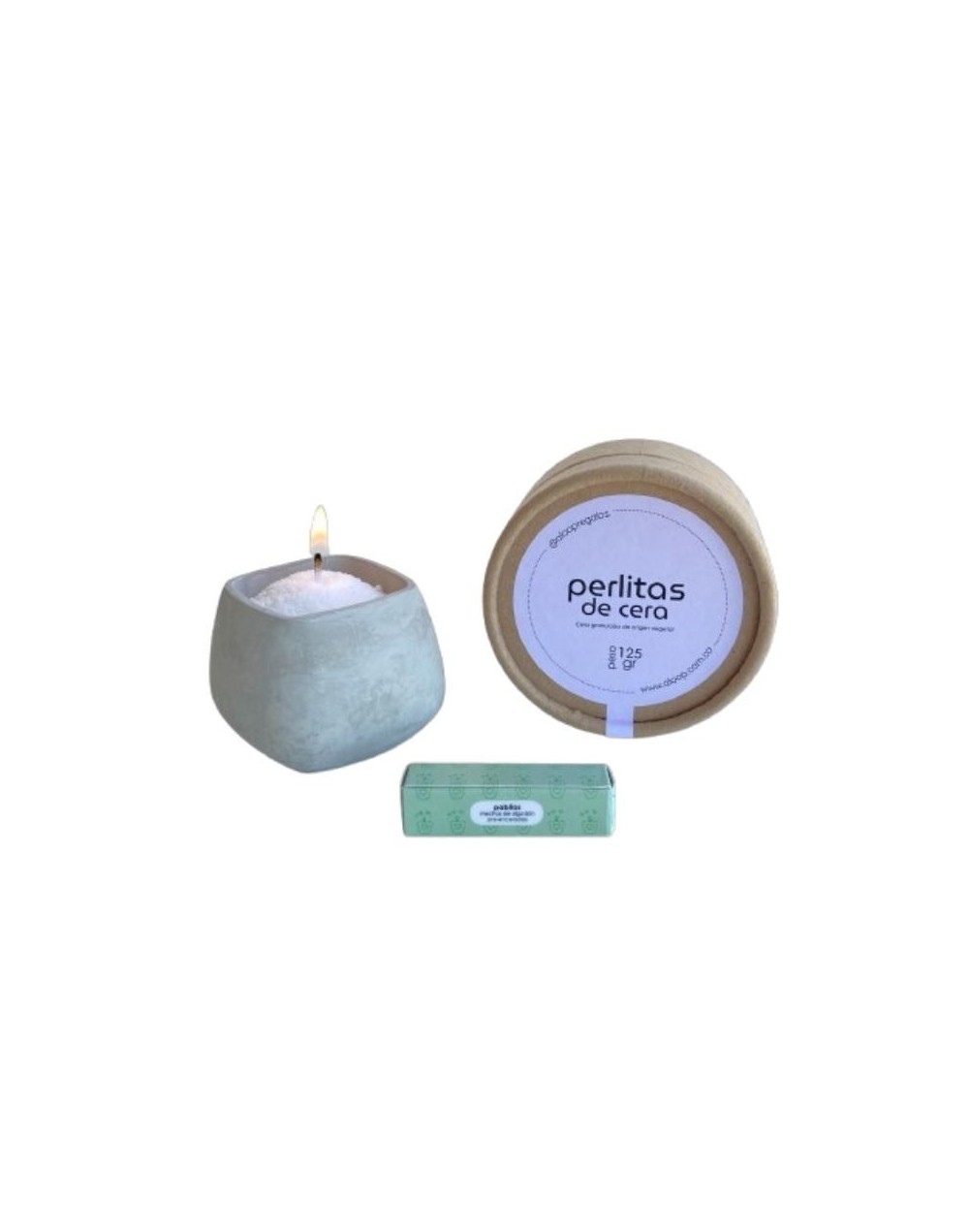 Kit Vela Aloop 1 - ref. envase gris concreto