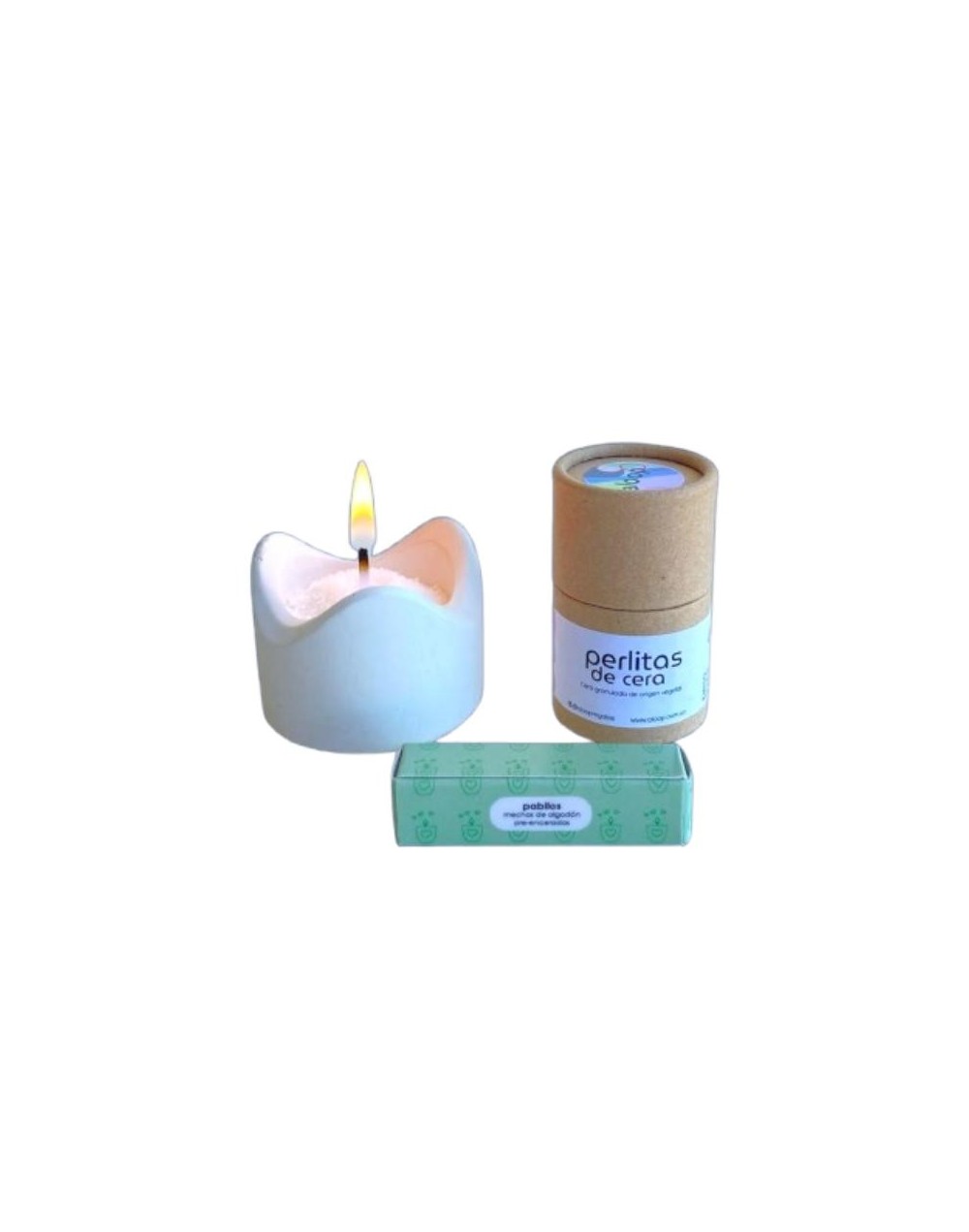 Kit vela Aloop 3 - ref. candelabro blanco