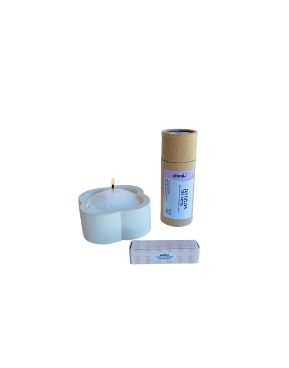 Kit vela Aloop 5 - ref. trébol pequeño blanco