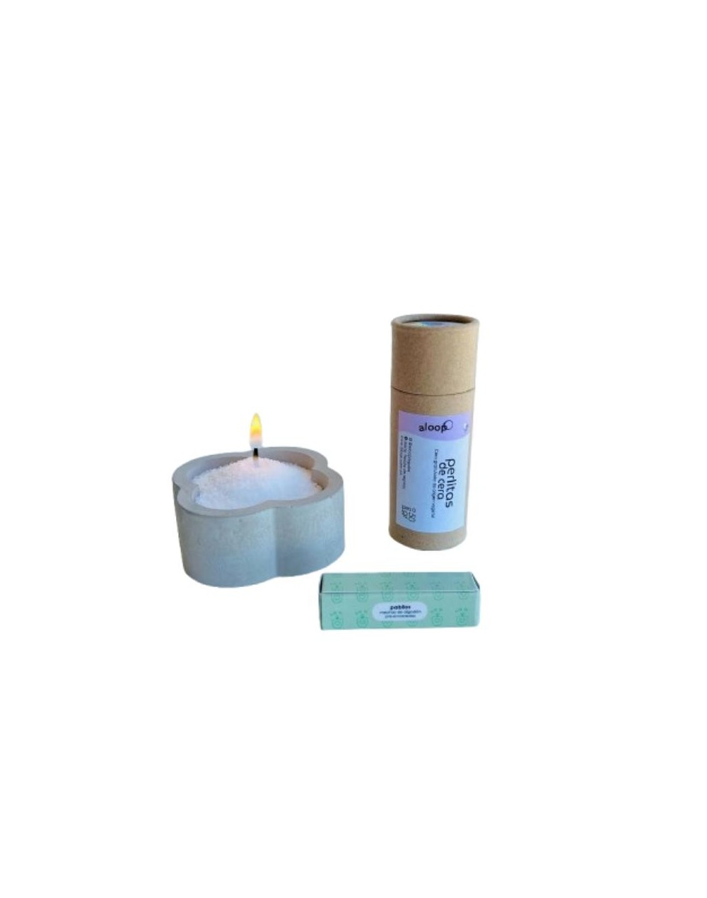 Kit vela Aloop 5 - ref. trebol pequeño gris