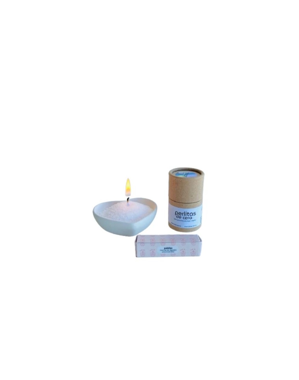 Kit vela Aloop 7 - ref. corazón blanco