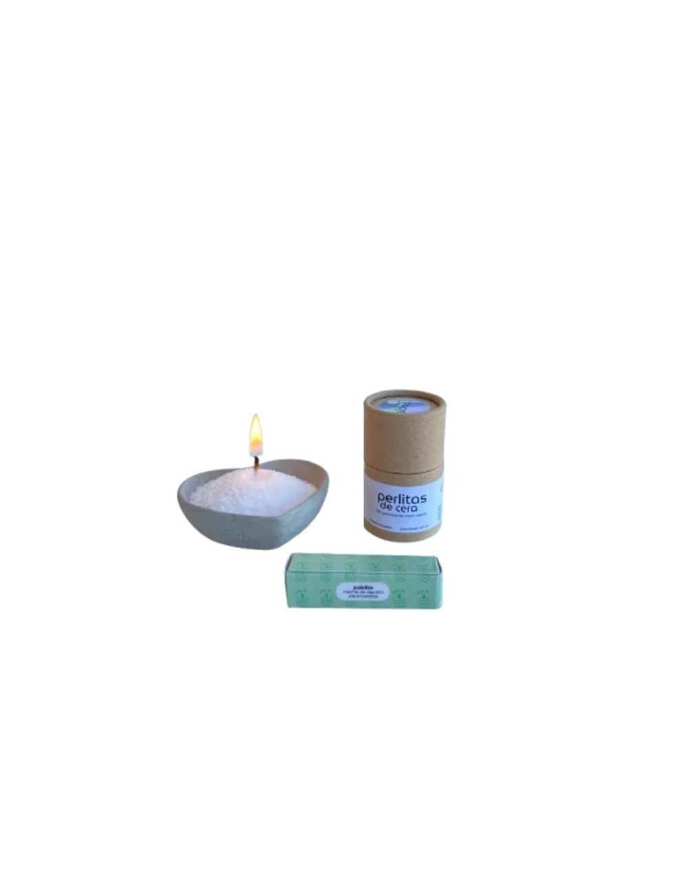 Kit vela Aloop 7 - ref. corazón gris