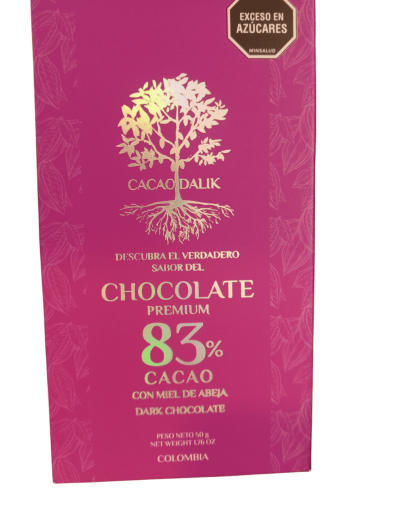 Barra de chocolate Dalik 83 % miel - 50 g