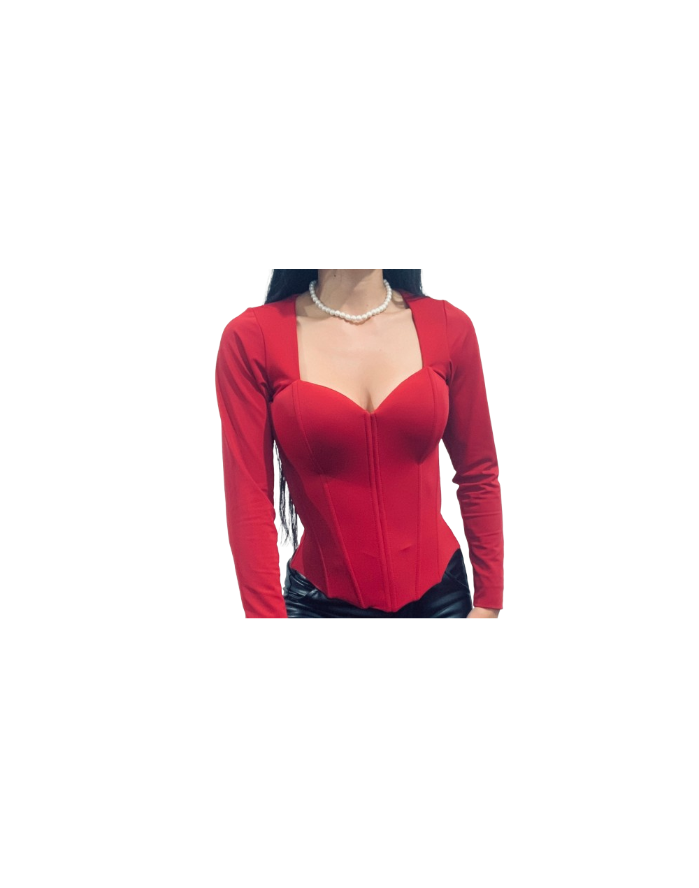 Corset Diamante con mangas 