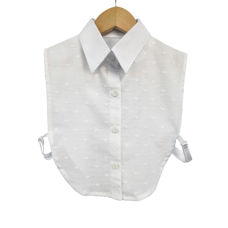 Falso de blusa blanco texturizado