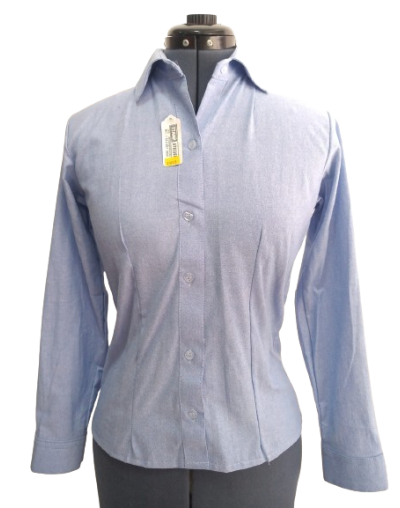 Camisa Oxford Dama (Azul o Blanco)