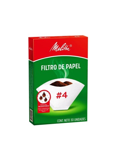 Filtros melitta tamaño 4 30 unidades